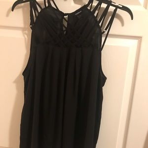 Worn once beautiful black top size 0
